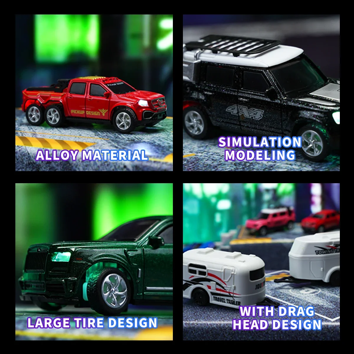 1/64 Remote Control Car Alloy Mini RC Vehicle with 60 Minute Battery Life - 6