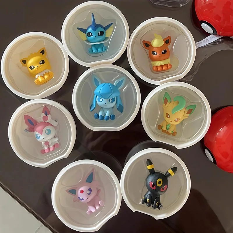 Eevee Family Figure Set - Pokemon Anime Collectible Mini Dolls - 2