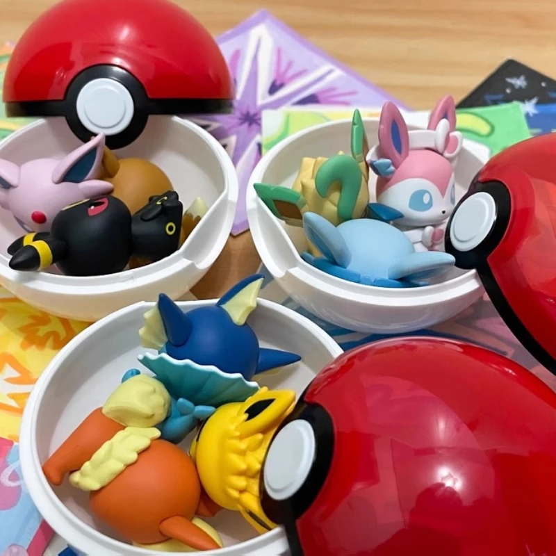 Eevee Family Figure Set - Pokemon Anime Collectible Mini Dolls - 4