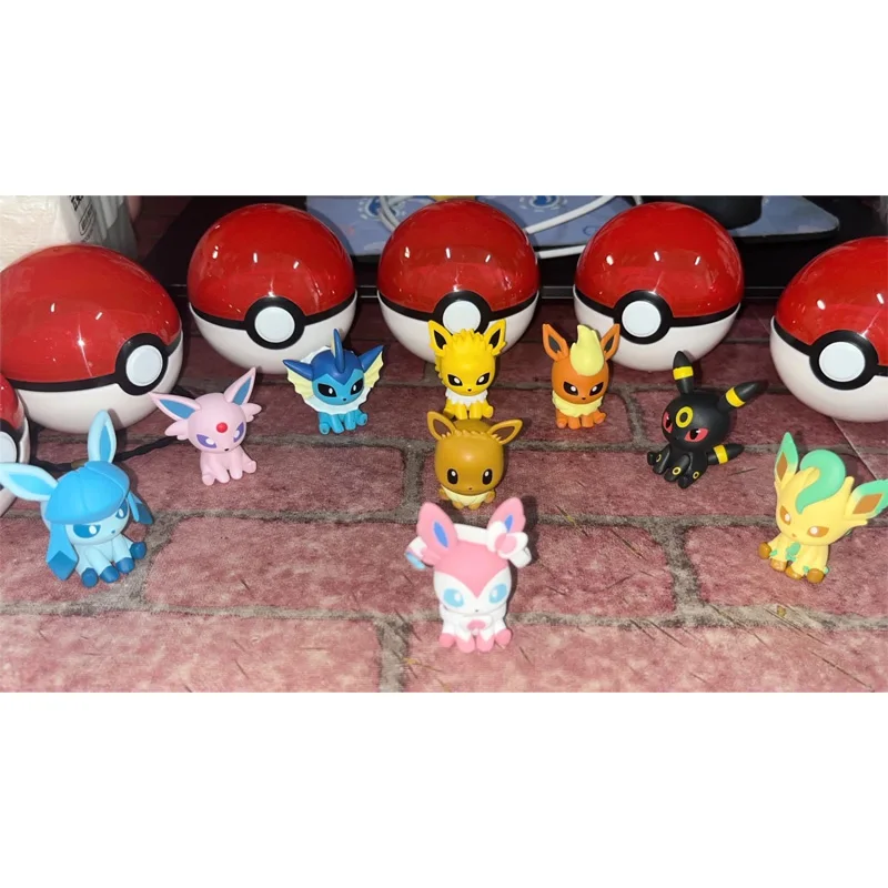 Eevee Family Figure Set - Pokemon Anime Collectible Mini Dolls - 6