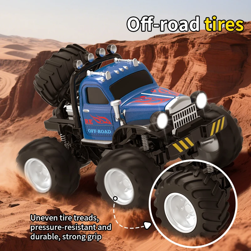 1:64 Mini RC Truck with Trailer, All Terrain Remote Control Model Car - 6