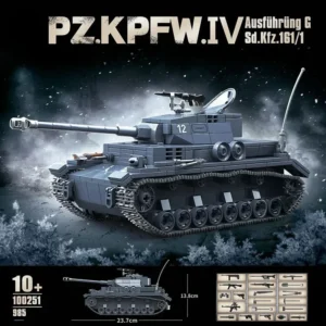 No. 4 Type G Tank Building Block Toy Model Kit for Kids