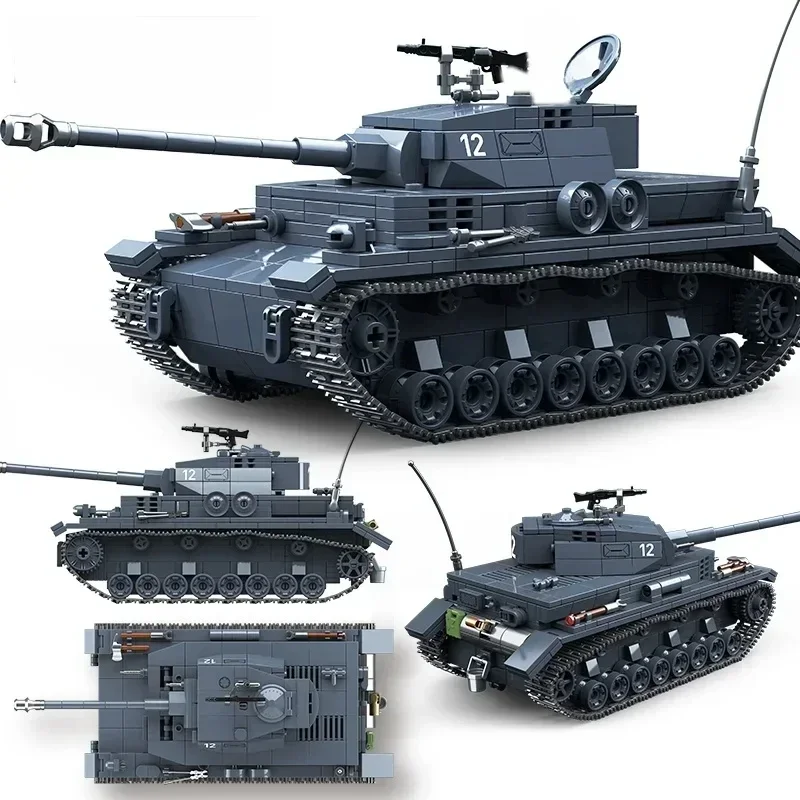 No. 4 Type G Tank Building Block Toy Model Kit for Kids - 5