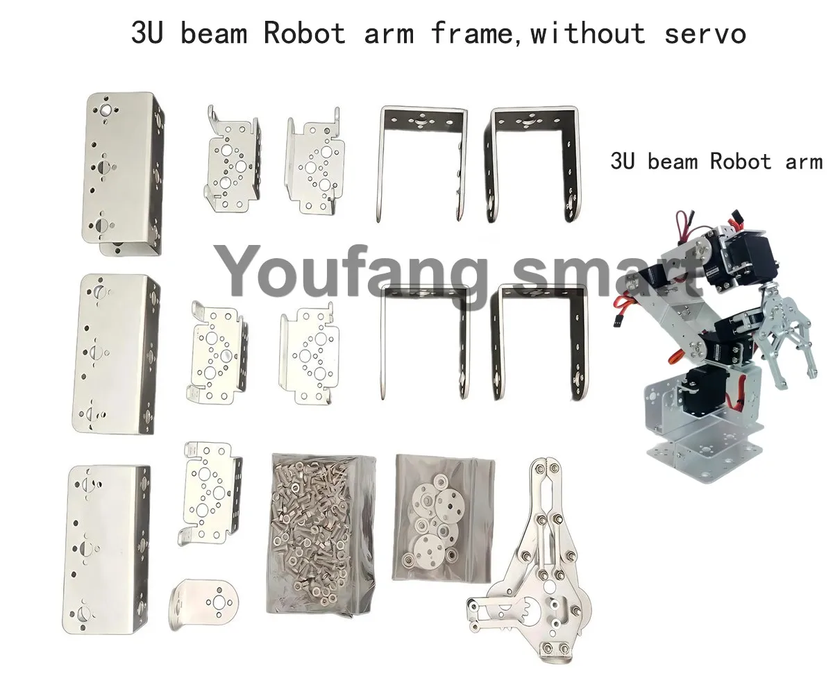 6 DOF Robotic Arm Kit Programmable DIY Robot with Servo Motors and Controller - 5