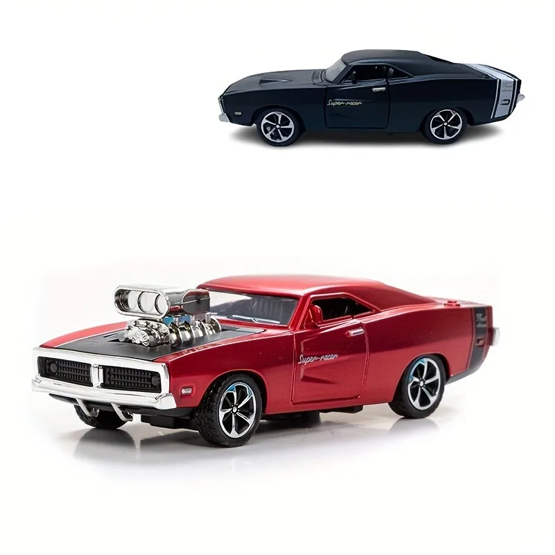 1:32 Alloy Dodge Sports Car Model Die Cast Toy Vehicle with Openable Doors - 2