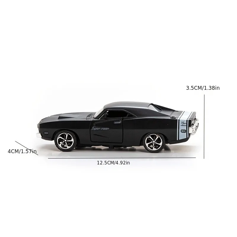 1:32 Alloy Dodge Sports Car Model Die Cast Toy Vehicle with Openable Doors - 3
