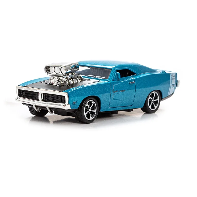 1:32 Alloy Dodge Sports Car Model Die Cast Toy Vehicle with Openable Doors - 4