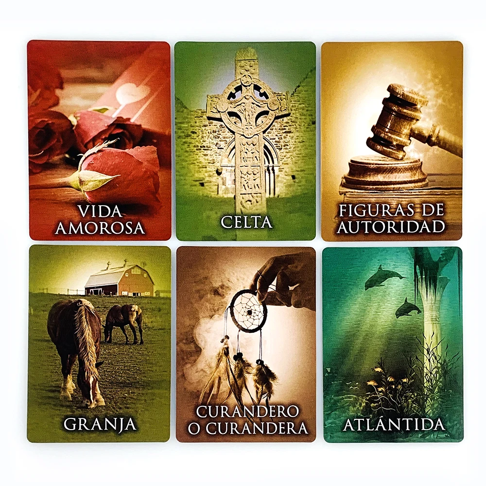 Past Of Life Oracle Cards, 44 Piece Spanish Divination Deck for Fortune Telling and Meditation - 4