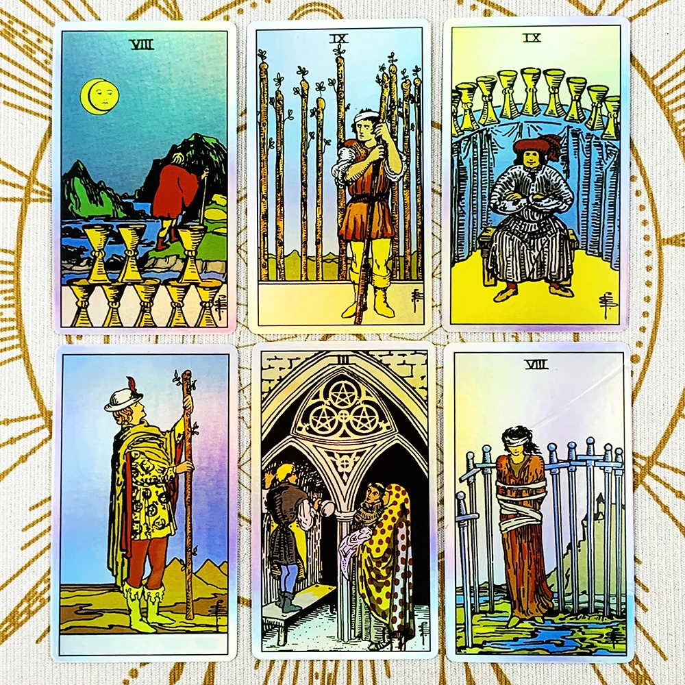 Tarot Oracle Cards 78-Piece Deck for Divination and Board Games - 2
