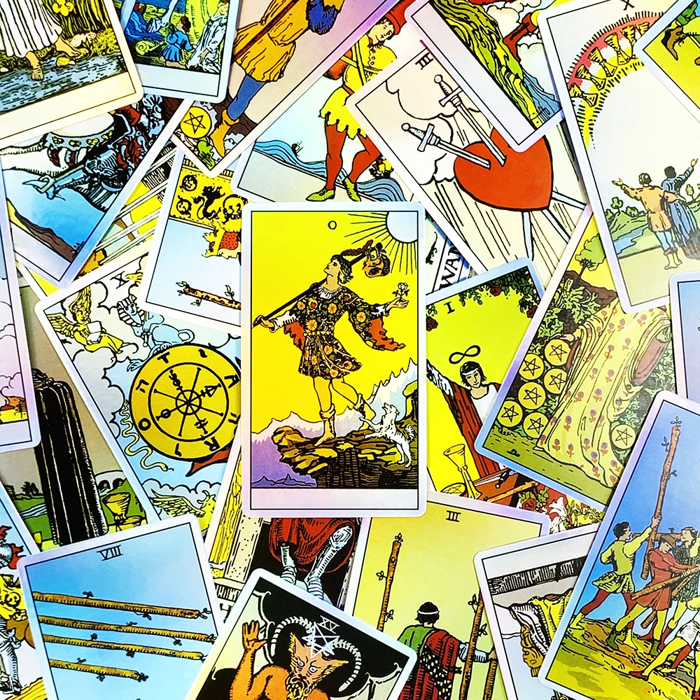 Tarot Oracle Cards 78-Piece Deck for Divination and Board Games - 4