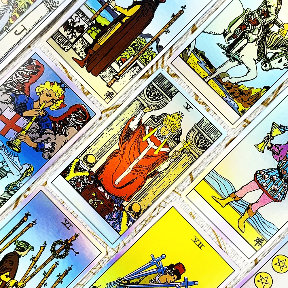 Tarot Oracle Cards 78-Piece Deck for Divination and Board Games - 5