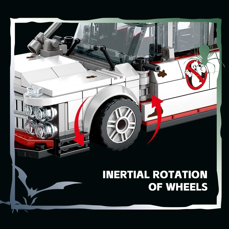 Ghostbusters Ecto-1 Building Blocks Kit STEM Educational Model - 5