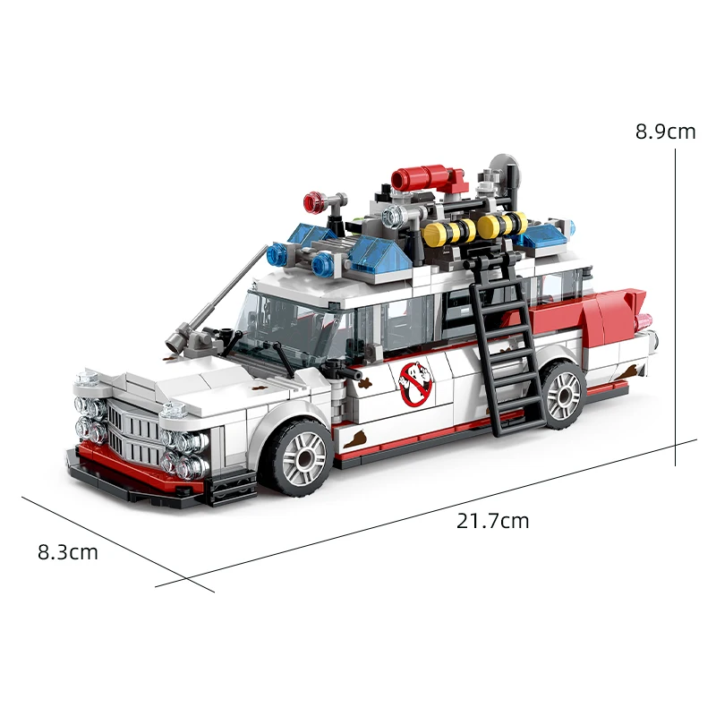 Ghostbusters Ecto-1 Building Blocks Kit STEM Educational Model - 6