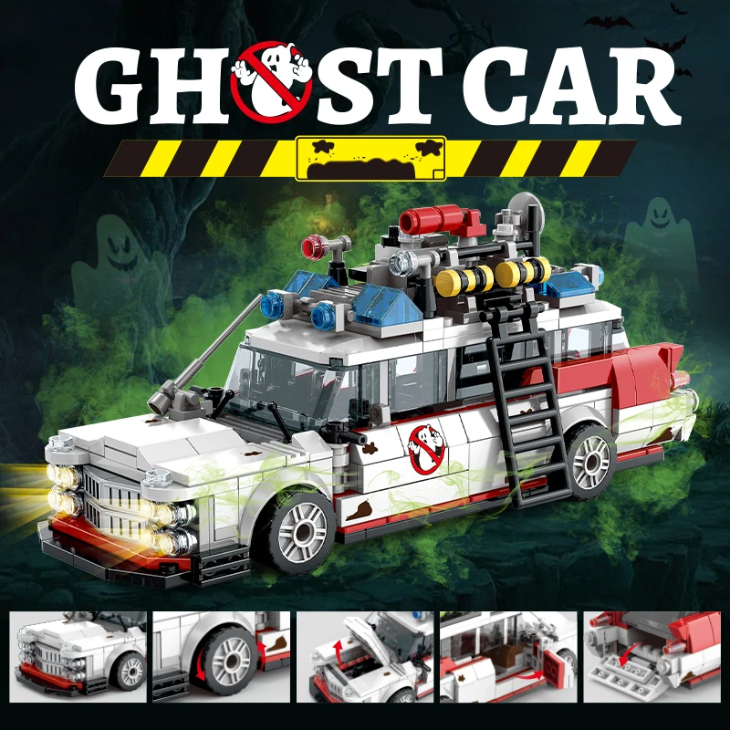 Ghostbusters Ecto-1 Building Blocks Kit STEM Educational Model