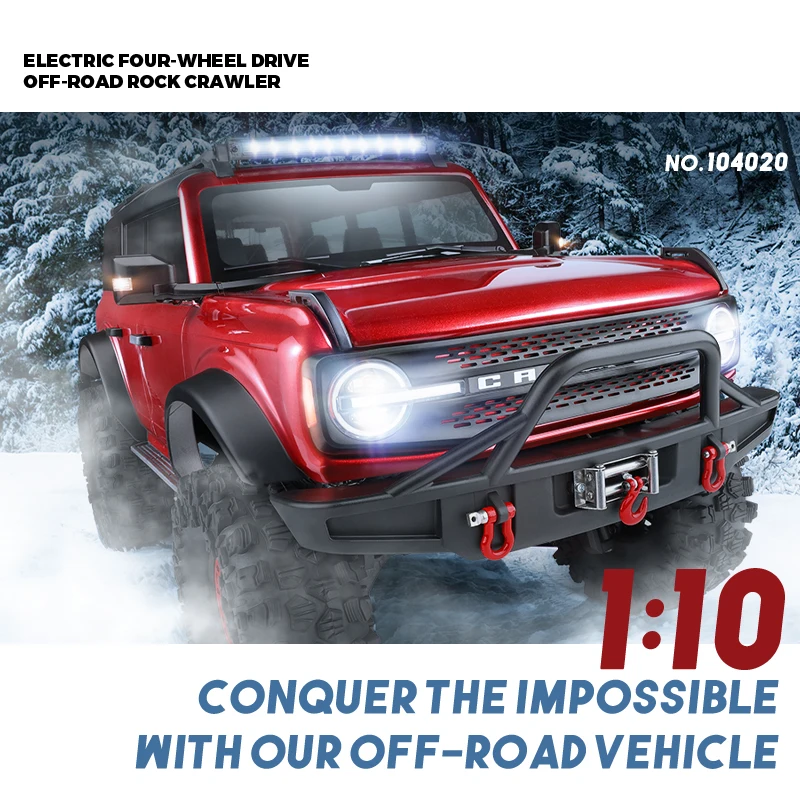 1/10 4WD RC Car Off Road 4x4 Remote Control Climbing Vehicle 45 Mins - 3