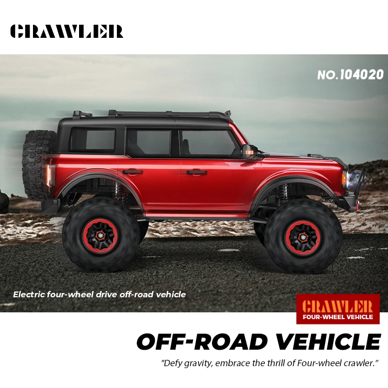 1/10 4WD RC Car Off Road 4x4 Remote Control Climbing Vehicle 45 Mins - 4