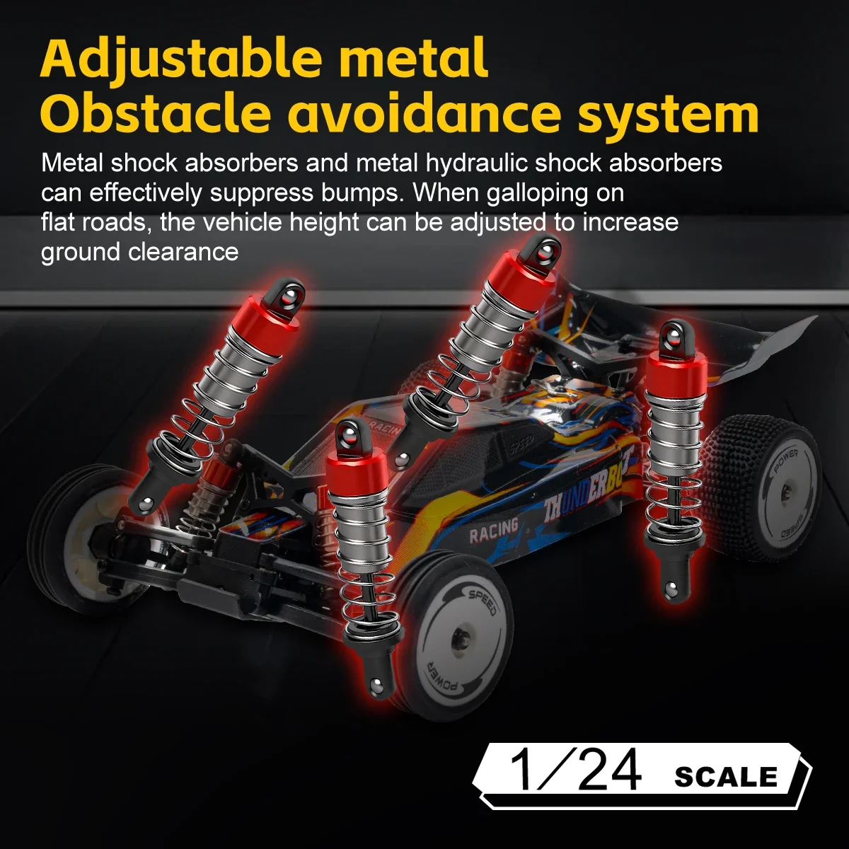 1:24 Electric 2WD Racing Car with Gyro and 25KM/H Speed - 4